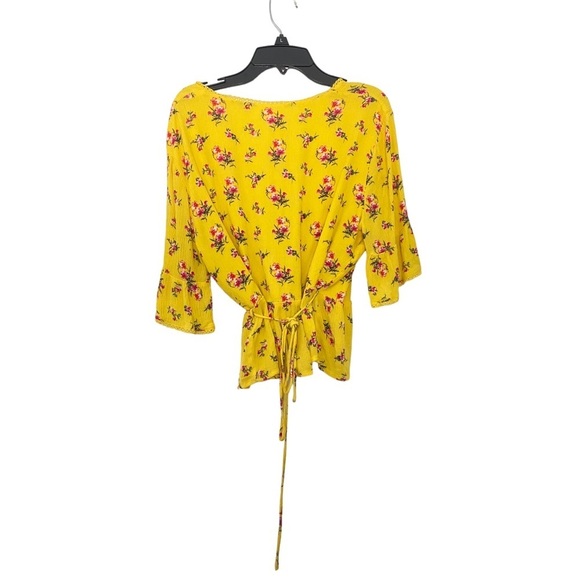 Anthropologie Lost + Wander Mango Tango Wrap Top - Picture 3 of 7